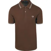Fred perry Polo Twin Tipped M3600 Marron 49A