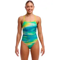Funkita Single Strength Swimsuit Vert AUS 10 Femme