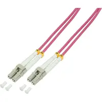 Logilink câble patch FO, LC-Duplex - LC-Duplex, OM4, 1,0 m