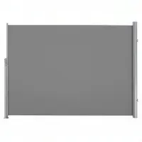 Songmics Paravent extérieur 200 x 350 cm (H x L), Store latéral Brise-Vue rétractable Paravent retractable - Gris