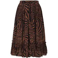 MADELEINE Jupe marron / noir