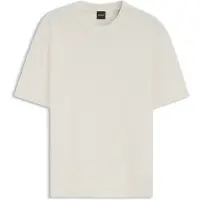 HUGO BOSS T-shirt en maille de coton et de lin