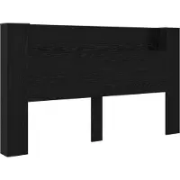 vidaXL Armoire de tête de lit avec LED Chêne noir 180 x 16,5 x 103,5 cm