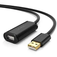 UGREEN Câble d'extension Usb 2.0 Us121, actif, 10M (noir)