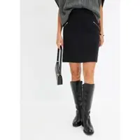Bonprix Jupe en bengaline à poches zippées
