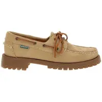 Sebago pour femme. 75125EW Mocassins en cuir Ranger beige (41), Plat, 1 à 3 cm, Lacets, Casuel, Classique