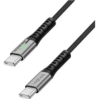 Logilink CU0434 Câble USB 3.2 avec LED, connecteurs USB-C - USB-C, 2,0 m