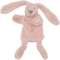 Happy horse Peluche « Richie le lapin » - Marionnette de main - Rose pâle - Cadeau pour bébé