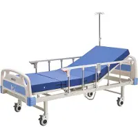 Vevor Lit Médicalisé Entièrement Électrique 2 Fonctions Lit Hôpital Charge 250 kg pour Soins à Domicile