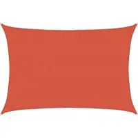 vidaXL Voile d'ombrage 160g/m² rectangulaire terre cuite 3,5x4,5m PEHD