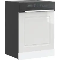 vidaXL Panneau de cache pour lave-vaisselle Kalmar, blanc brillant, 60 x 1,5 x 57 cm