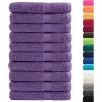 vidaXL Serviettes de douche de qualité supérieure SOLUND 2 pcs violet