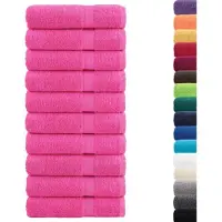 vidaXL Serviettes de qualité supérieure SOLUND 2 pcs rose 600 g/m²