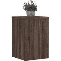 vidaXL Supports pour plantes 2 pcs chêne marron bois d'ingénierie