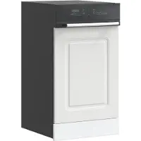 vidaXL Panneau de cache-lave-vaisselle Kalmar, blanc, 45 x 1,5 x 57 cm, aggloméré