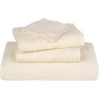vidaXL Serviettes 2 pcs crème 100x200 cm 360 g/m² 100% coton