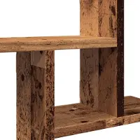 vidaXL Étagères murales 2 pcs vieux bois 38x12x38 cm bois d'ingénierie