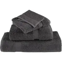 vidaXL Essuie-mains de qualité supérieure SOLUND 2 pcs anthracite