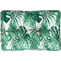 vidaXL Coussin de palette motif de feuilles 50x40x12 cm tissu