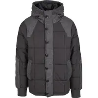 Brandit Veste d’hiver 'Garret' gris / noir