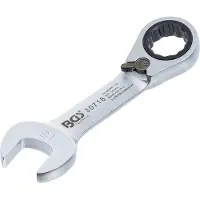 Bgs Clé mixte à cliquet courte réversible 18 mm (18 mm)