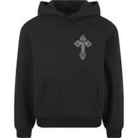 Mister tee Sweat-shirt 'Innocent Face' gris / noir / blanc