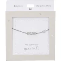 Depesche Bracelet argenté « Heart of Gold » pour femme - Bijou cadeau