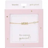 Depesche Bracelet « Heart of Gold » doré pour femme - Cadeau