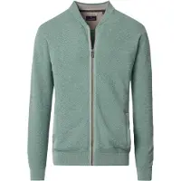 Casamoda Cardigan Zippé Structuré Vert Clair