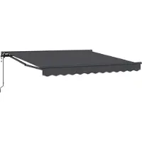 vidaXL Cadre d'auvent anthracite 350 x 250 cm