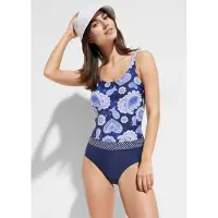 Bonprix Maillot 1 pièce sculptant, maintien modéré