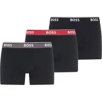 BOSS Boxers 'Power' bleu marine / gris foncé / rouge / blanc