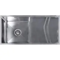 Lendo Online Évier de Cuisine Inox Argent 87x44 cm Égouttoir Intégré