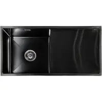 Lendo Online Évier Inox Anthracite 87x44 Égouttoir Intégré
