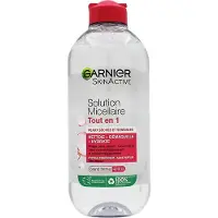 Garnier Eau micellaire nettoyante tout-en-un pour peaux sèches et sensibles 400ml (Eau micellaire, 400 ml)