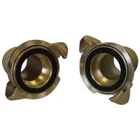 Lalizas Brass Fire Hose Coupling Nakajima 50 Clamp Doré