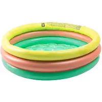 Eurekakids Inflatable Pool For Children With 3 Rings-hello Summer Jaune Enfants