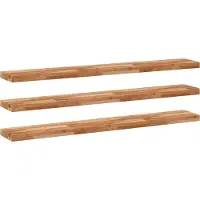 vidaXL Étagères flottantes 3 pcs 120x20x4 cm acacia massif à l'huile