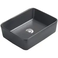 Mexen CATIA lavabo pour comptoir 48x37 cm gris foncé mat (21314871)