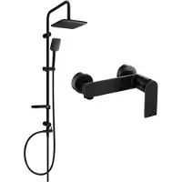 Mexen Sven ensemble de douche avec pommeau de douche et mitigeur Zero, noir 71140262-70