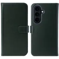 Selencia Étui portefeuille en cuir véritable pour Samsung Galaxy S26 Plus - Vert