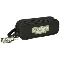 Safta 812584513 Stranger Things Double Pochette Noir Homme Noir One Size