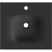 Mexen Vela lavabo encastré 51 x 46,5 cm, noir mat - 25235071