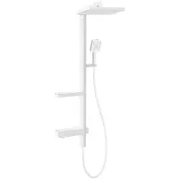 Mexen Ensemble de douche encastré Roar avec pomme de douche et mitigeur, blanc - 78105-20