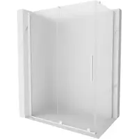 Mexen Velar paroi de douche coulissante 160 x 100 cm, mat, blanc - 871-160-100-31-20