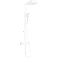 Mexen CQ62 ensemble de douche en saillie avec pommeau de douche et robinet thermostatique, blanc - 772506295-20