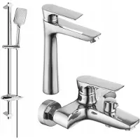 Mexen Axel DB62 SET mitigeur bain et lavabo, chromé (73813DB62-00)