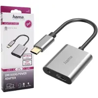Hama Adaptateur 2 en 1 USB-C - Jack 3.5mm