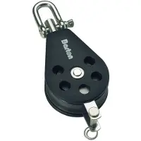 Barton Marine Poulie Pivotante Simple Avec Support De Corde 385kg 10 Mm
