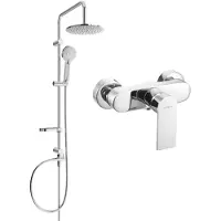 Mexen Carl ensemble de douche apparent avec pomme de douche et robinet de douche Royo, chrome - 72240240-00